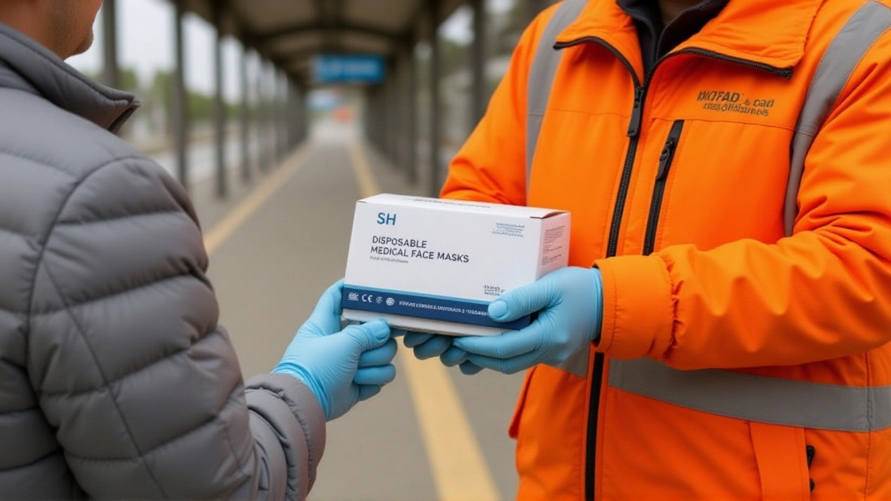 Zaragoza reparte mascarillas en tranvías ante repunte de gripe mientras avanza la vacunación 2025